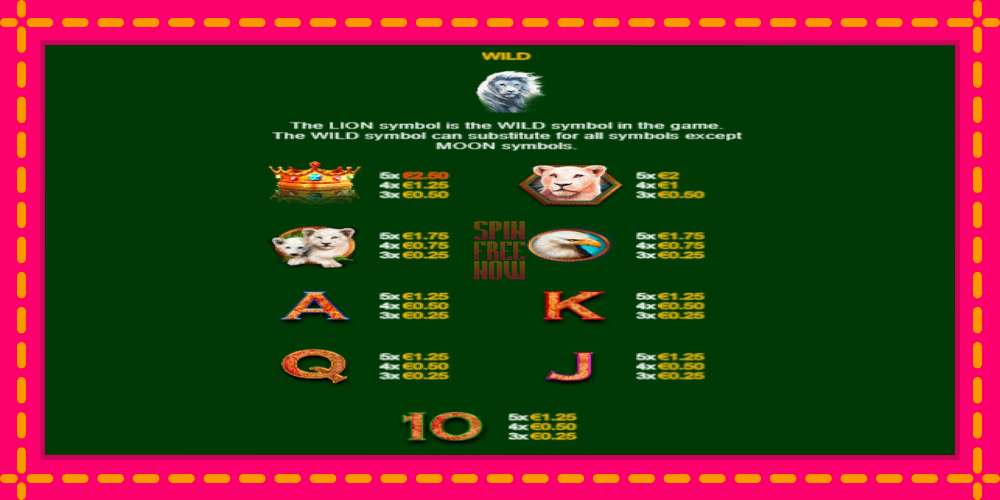 Full Moon: White King PowerPlay Jackpot hrací automat s pohodlnými bonusmi, predstaviť si 6