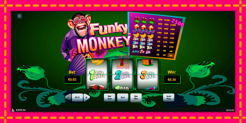 Funky Monkey hrací automat s pohodlnými bonusmi, predstaviť si 2