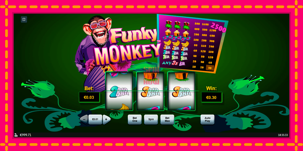 Funky Monkey hrací automat s pohodlnými bonusmi, predstaviť si 3