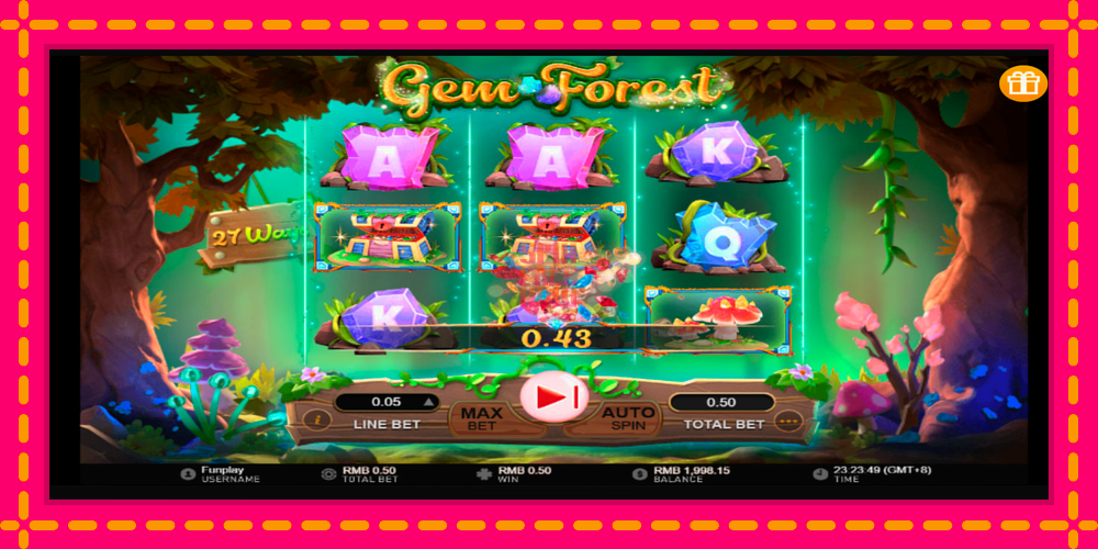 Gem Forest hrací automat s pohodlnými bonusmi, predstaviť si 5