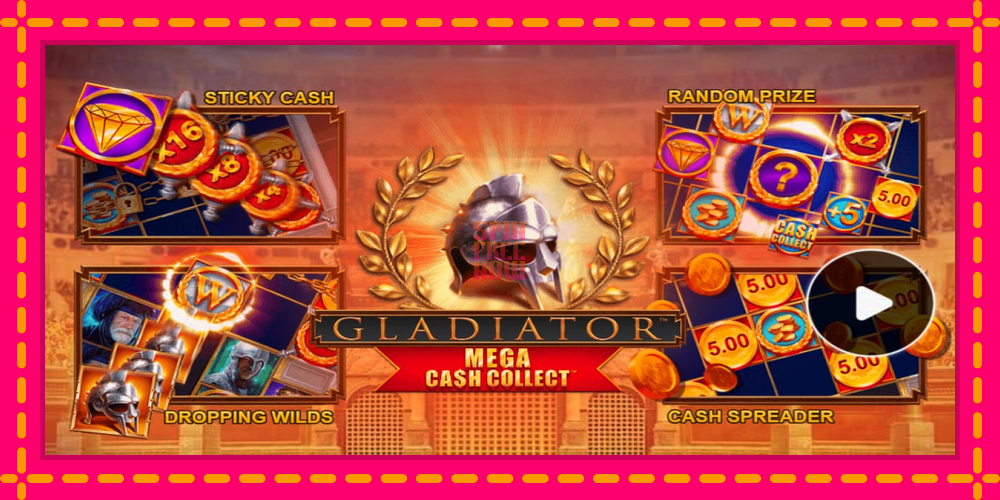 Gladiator: Mega Cash Collect hrací automat s pohodlnými bonusmi, predstaviť si 1