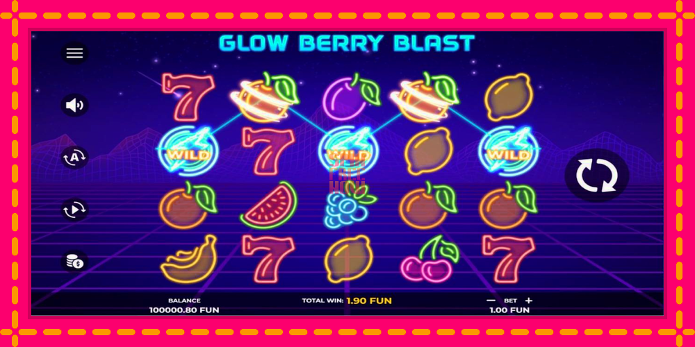 Glow Berry Blast hrací automat s pohodlnými bonusmi, predstaviť si 2