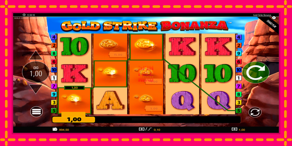 Gold Strike Bonanza hrací automat s pohodlnými bonusmi, predstaviť si 3