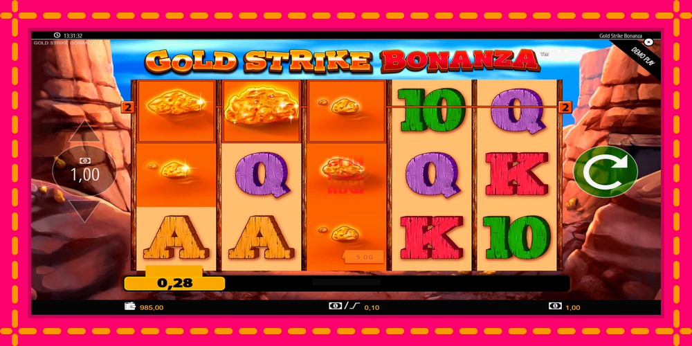 Gold Strike Bonanza hrací automat s pohodlnými bonusmi, predstaviť si 7