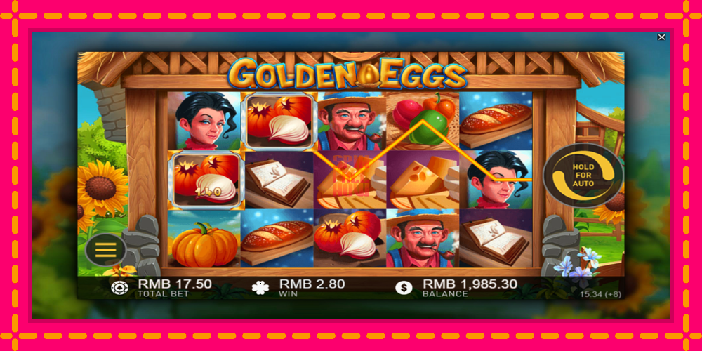 Golden Eggs hrací automat s pohodlnými bonusmi, predstaviť si 3