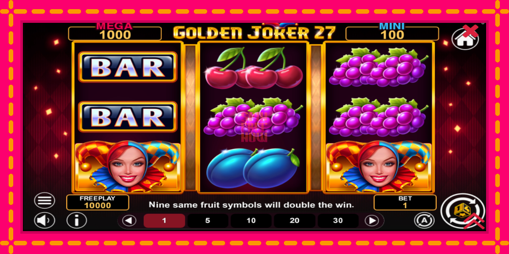 Golden Joker 27 Hold & Win hrací automat s pohodlnými bonusmi, predstaviť si 2