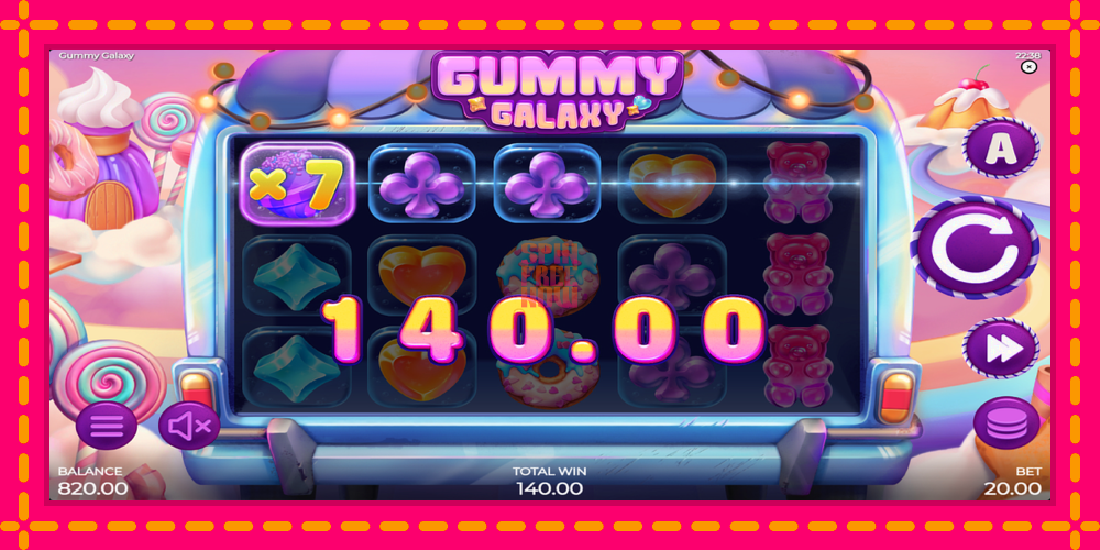 Gummy Galaxy hrací automat s pohodlnými bonusmi, predstaviť si 3