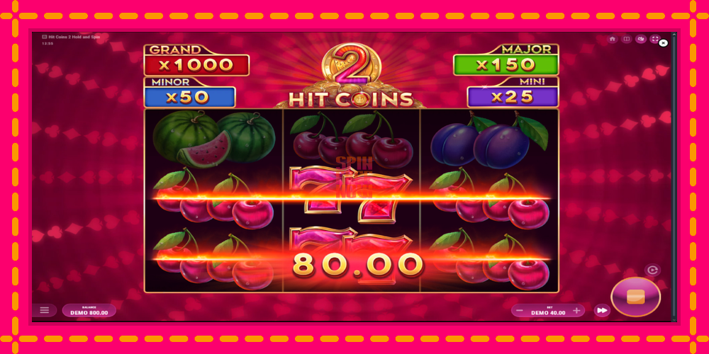 Hit Coins 2 Hold and Spin hrací automat s pohodlnými bonusmi, predstaviť si 4