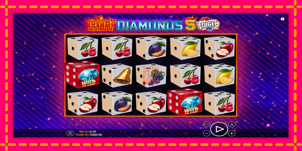 Hot Diamonds 5 Dice hrací automat s pohodlnými bonusmi, predstaviť si 1