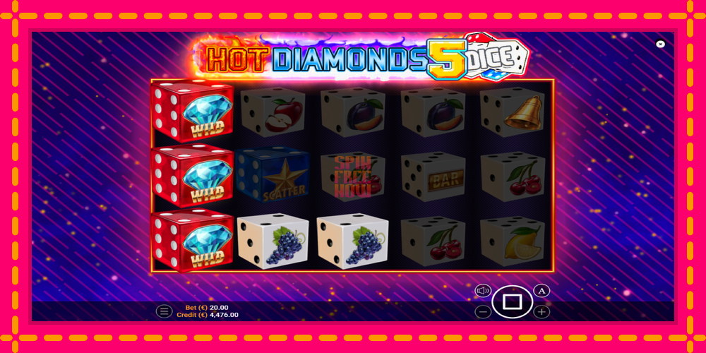 Hot Diamonds 5 Dice hrací automat s pohodlnými bonusmi, predstaviť si 4