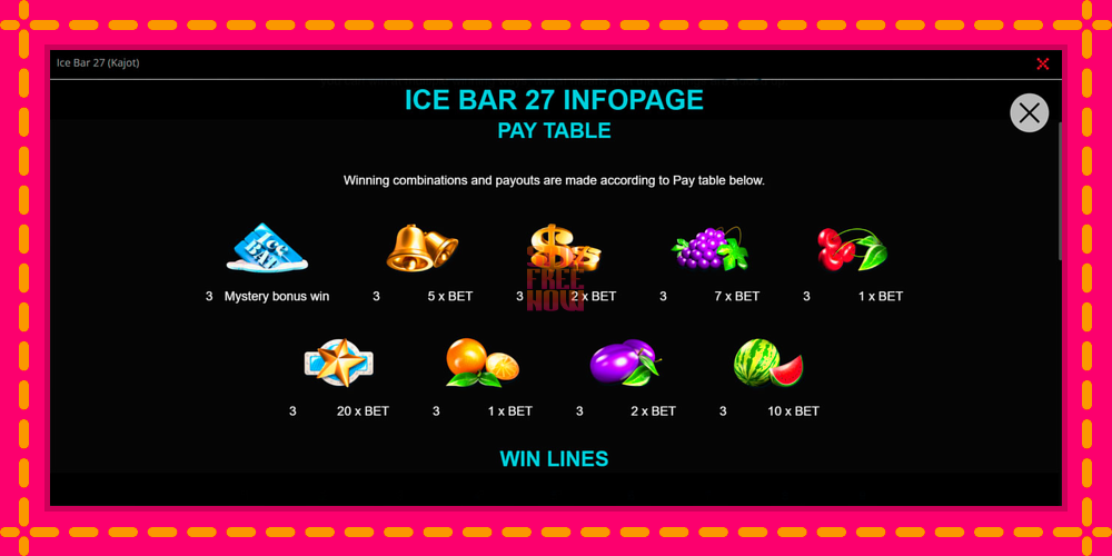 Ice Bar 27 hrací automat s pohodlnými bonusmi, predstaviť si 2