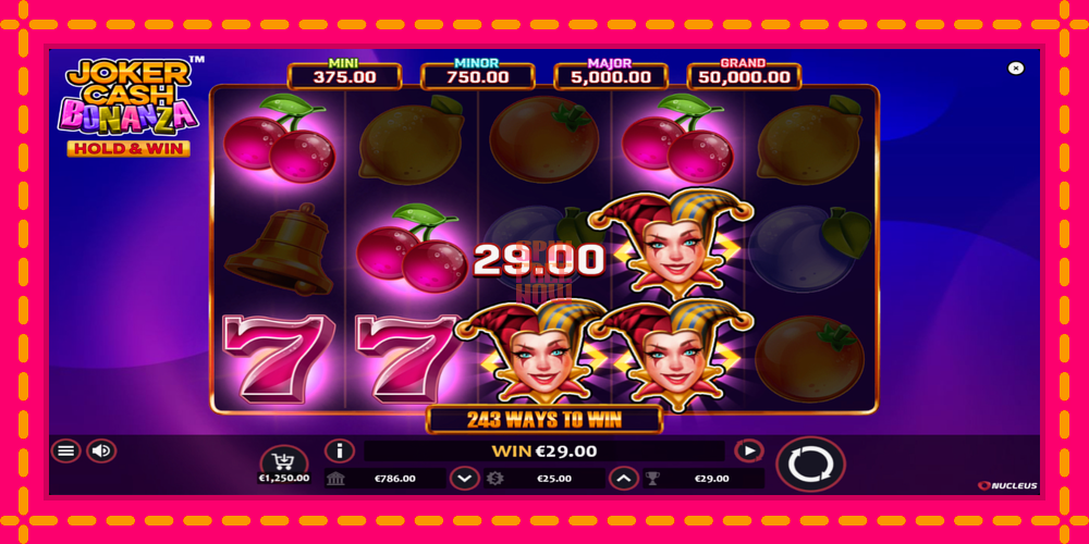 Joker Cash Bonanza - Hold & Win hrací automat s pohodlnými bonusmi, predstaviť si 4