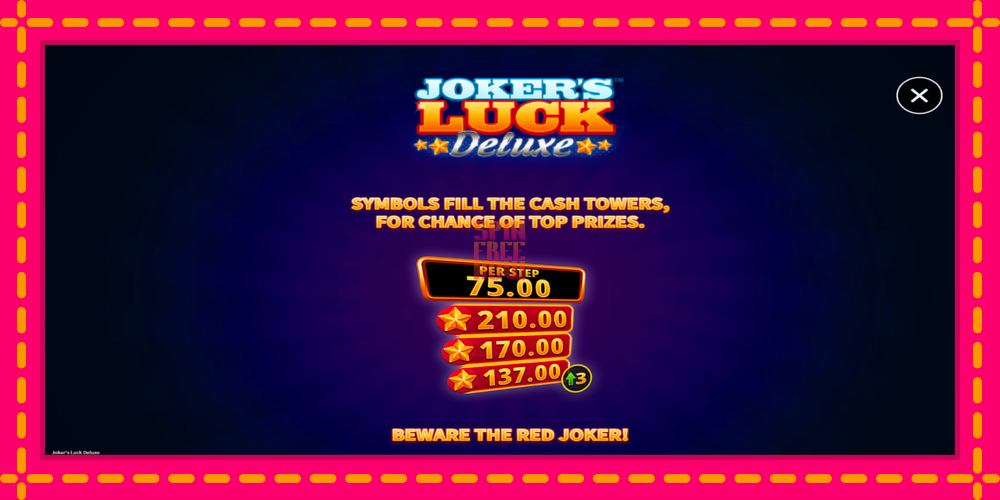 Jokers Luck Deluxe hrací automat s pohodlnými bonusmi, predstaviť si 5