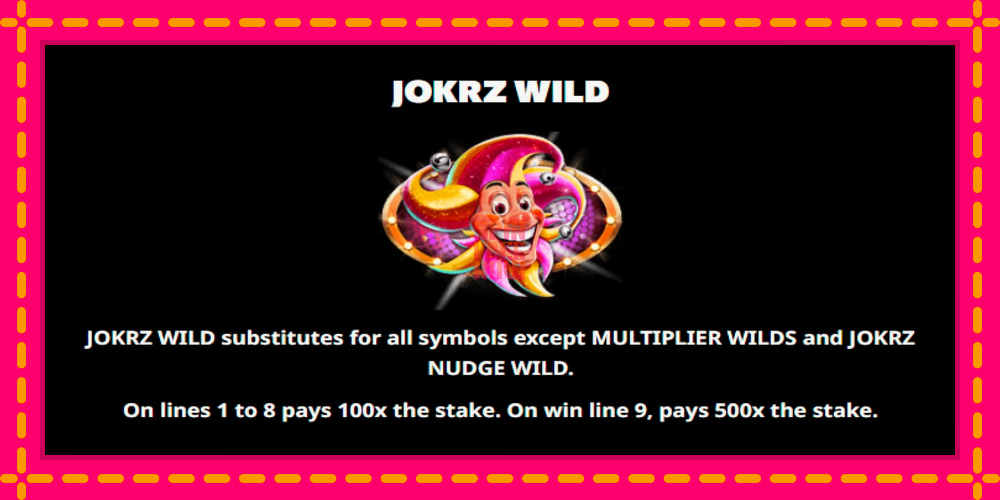 Jokrz Wild Jackpot hrací automat s pohodlnými bonusmi, predstaviť si 5