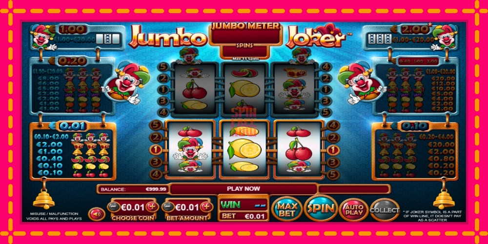 Jumbo Joker hrací automat s pohodlnými bonusmi, predstaviť si 2