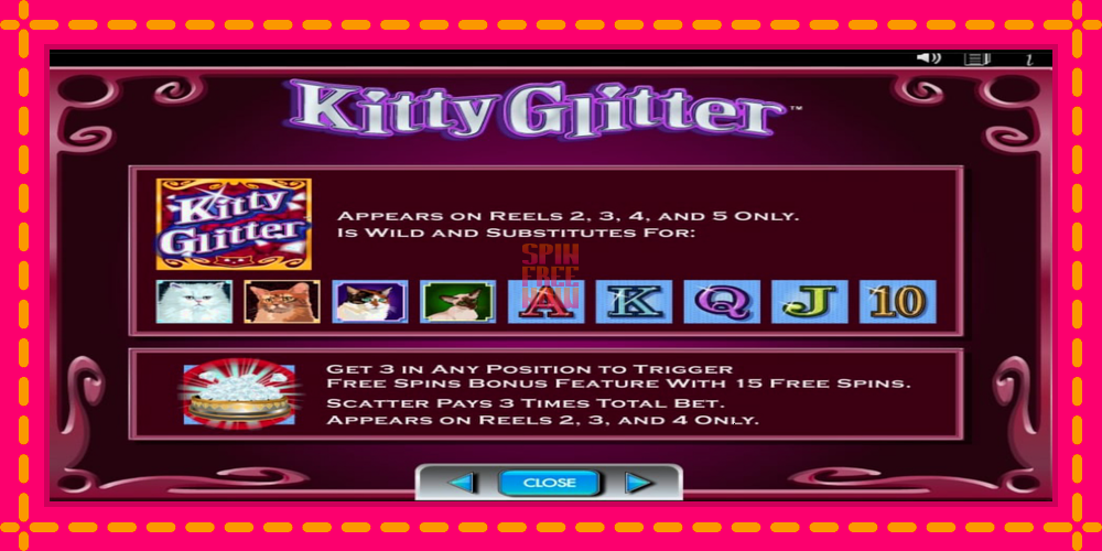 Kitty Glitter hrací automat s pohodlnými bonusmi, predstaviť si 5