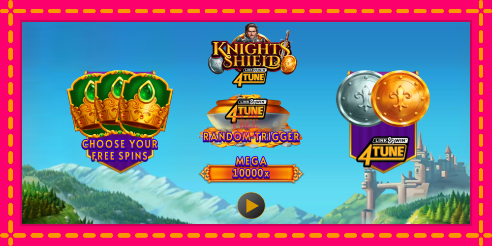 Knights Shield Link & Win 4Tune hrací automat s pohodlnými bonusmi, predstaviť si 1