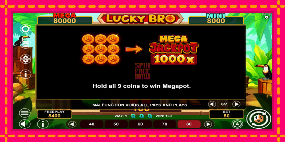 Lucky Bro Hold & Win hrací automat s pohodlnými bonusmi, predstaviť si 7