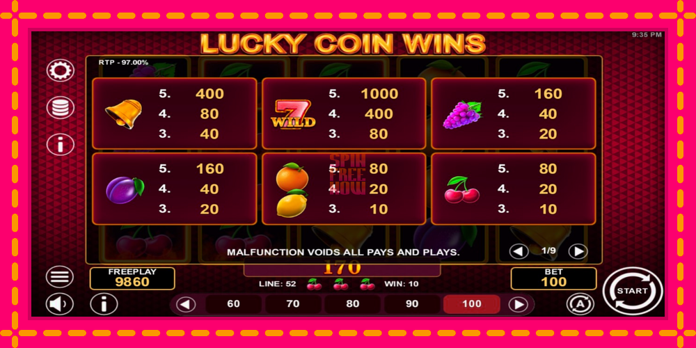 Lucky Coin Wins hrací automat s pohodlnými bonusmi, predstaviť si 4