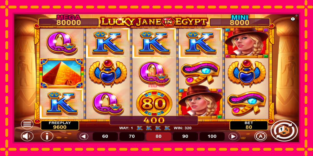 Lucky Jane in Egypt Hold & Win hrací automat s pohodlnými bonusmi, predstaviť si 3