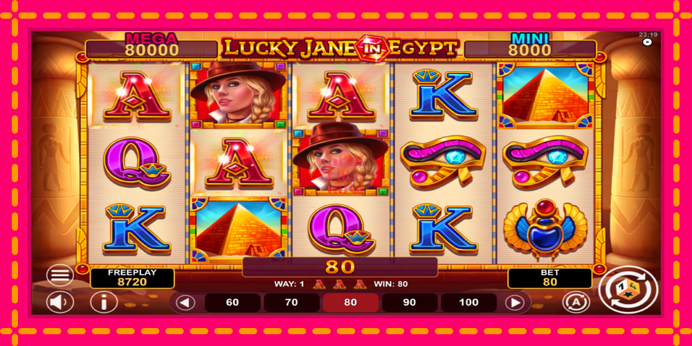 Lucky Jane in Egypt Hold & Win hrací automat s pohodlnými bonusmi, predstaviť si 4