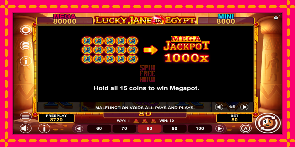 Lucky Jane in Egypt Hold & Win hrací automat s pohodlnými bonusmi, predstaviť si 7