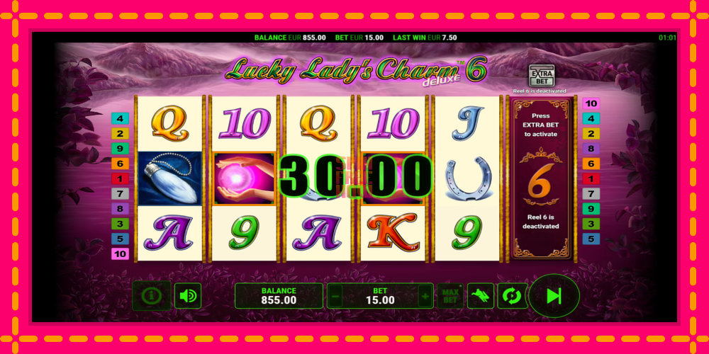 Lucky Ladys Charm Deluxe 6 hrací automat s pohodlnými bonusmi, predstaviť si 3