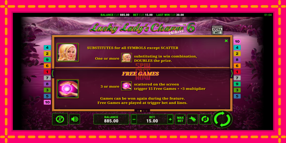 Lucky Ladys Charm Deluxe 6 hrací automat s pohodlnými bonusmi, predstaviť si 6