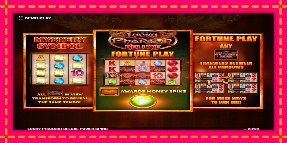 Lucky Pharaoh Deluxe Fortune Play hrací automat s pohodlnými bonusmi, predstaviť si 1