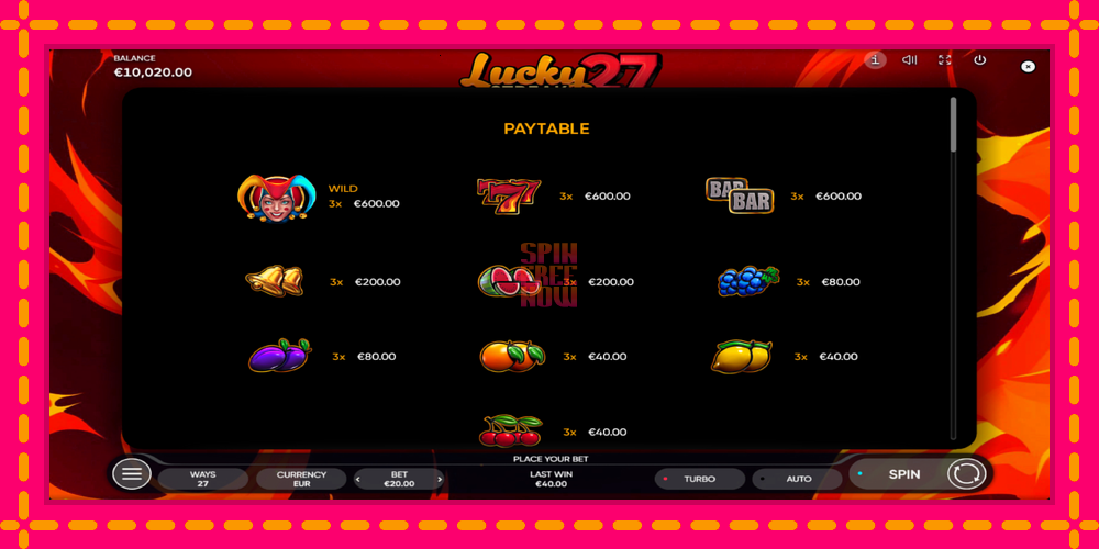 Lucky Streak 27 hrací automat s pohodlnými bonusmi, predstaviť si 5