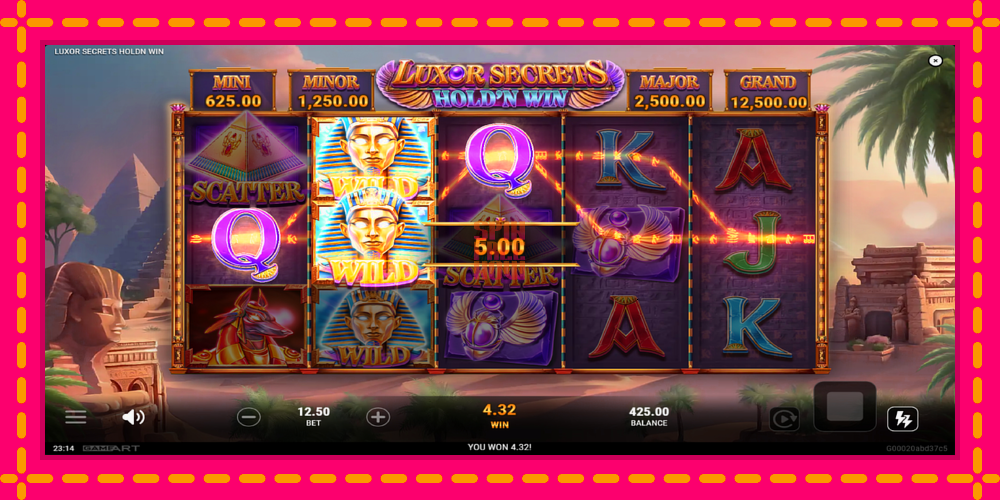 Luxor Secrets Holdn Win hrací automat s pohodlnými bonusmi, predstaviť si 3