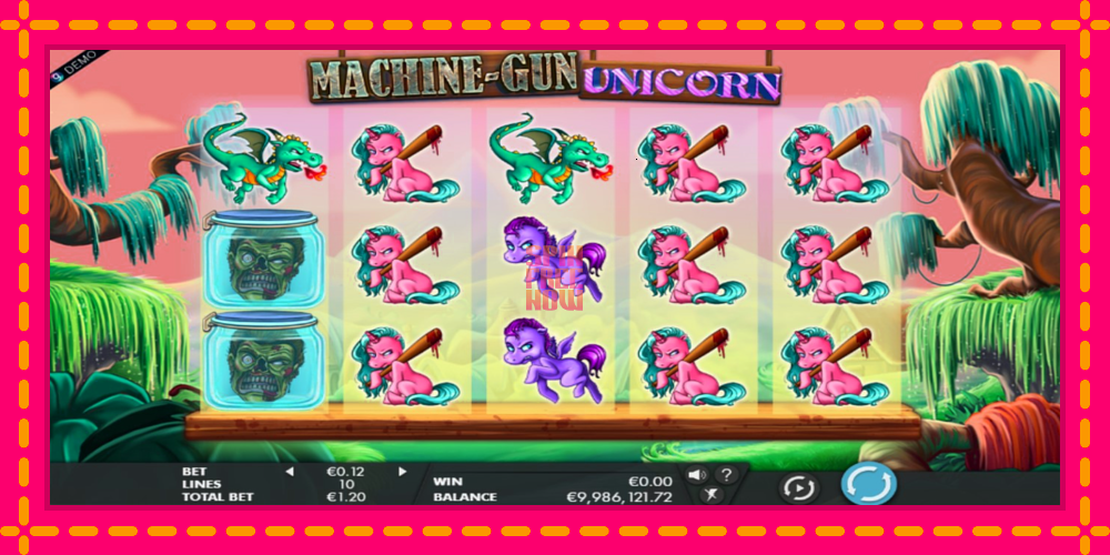 Machine Gun Unicorn hrací automat s pohodlnými bonusmi, predstaviť si 1