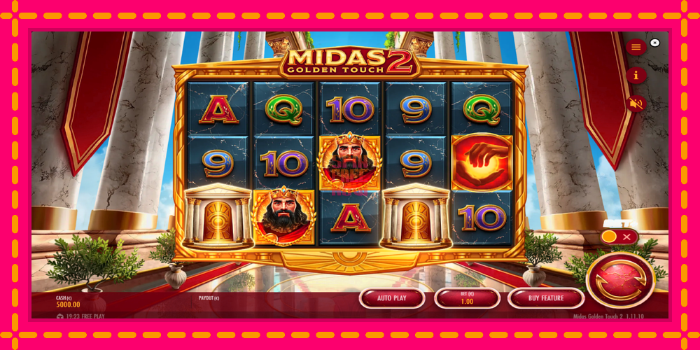 Midas Golden Touch 2 hrací automat s pohodlnými bonusmi, predstaviť si 2