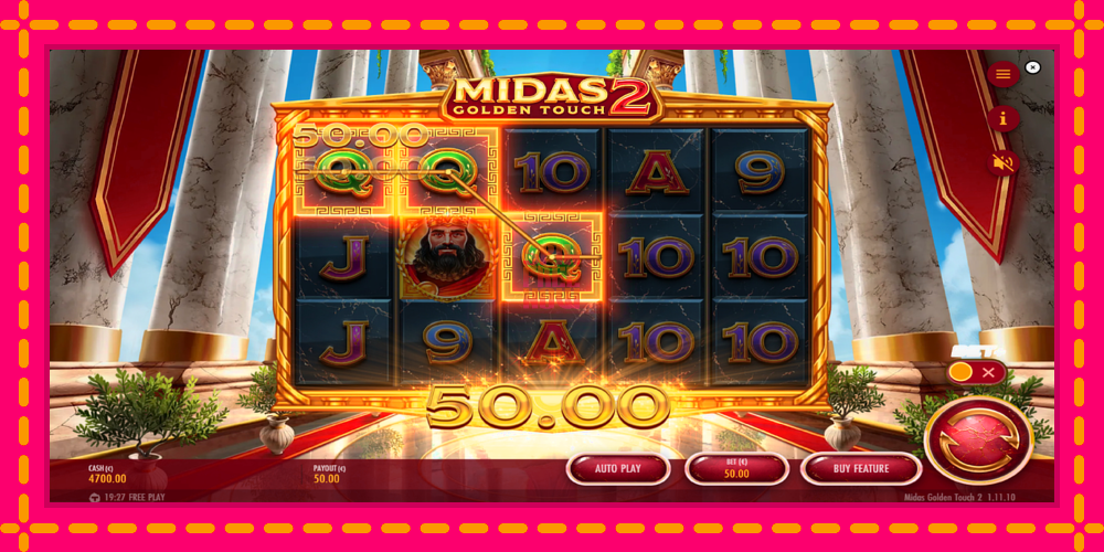 Midas Golden Touch 2 hrací automat s pohodlnými bonusmi, predstaviť si 3