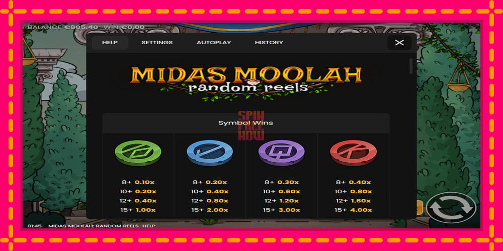 Midas Moolah Random Reels hrací automat s pohodlnými bonusmi, predstaviť si 6