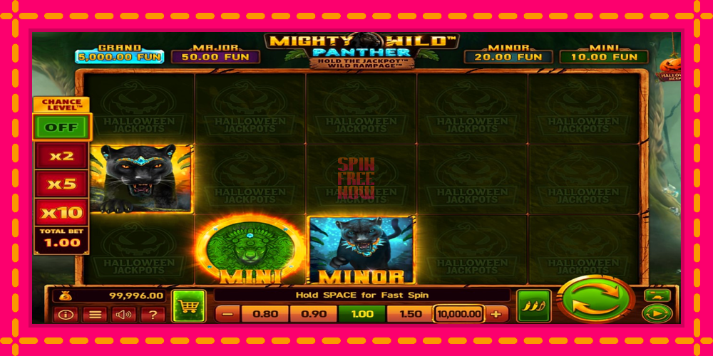 Mighty Wild: Panther Grand Diamond Edition Halloween Jackpots hrací automat s pohodlnými bonusmi, predstaviť si 2