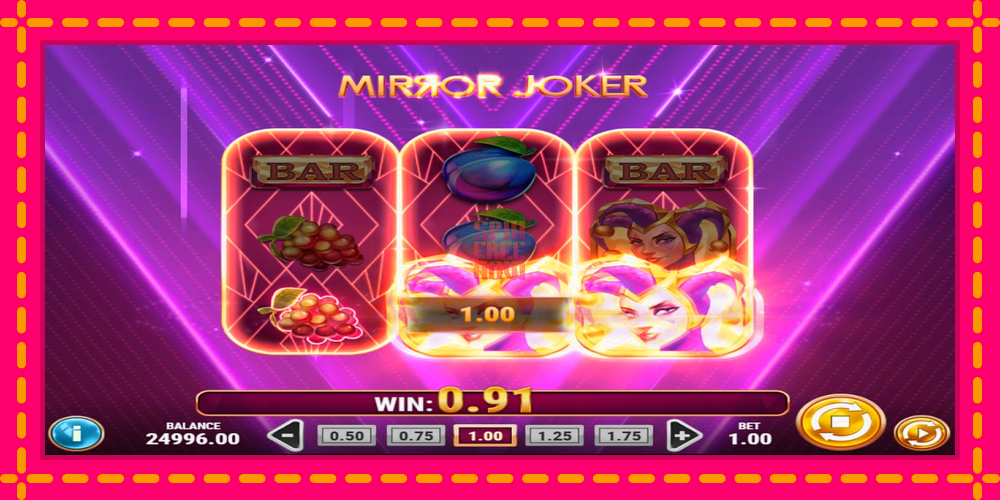 Mirror Joker hrací automat s pohodlnými bonusmi, predstaviť si 3