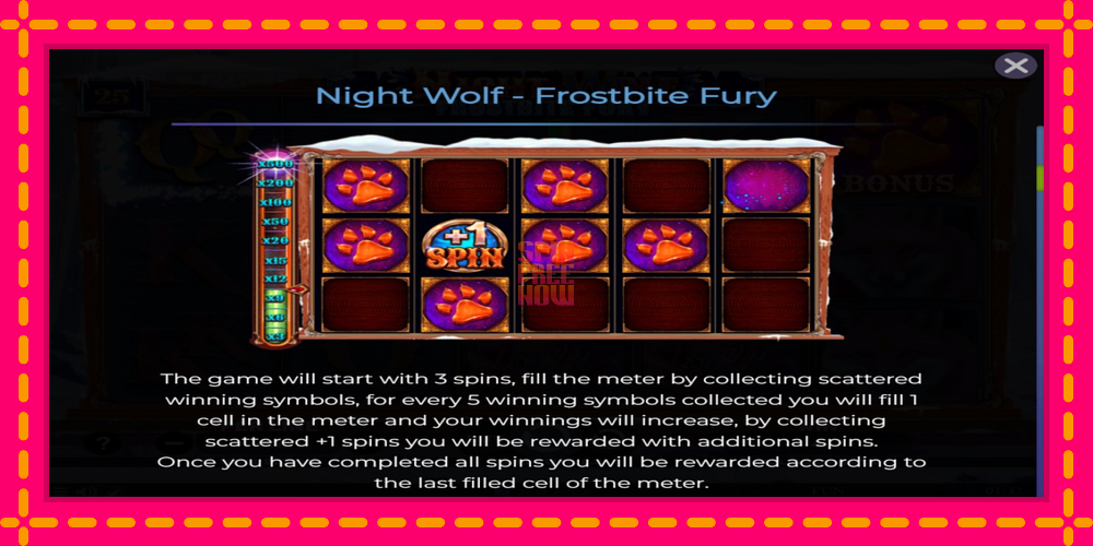 Night Wolf - Frostbite Fury hrací automat s pohodlnými bonusmi, predstaviť si 5