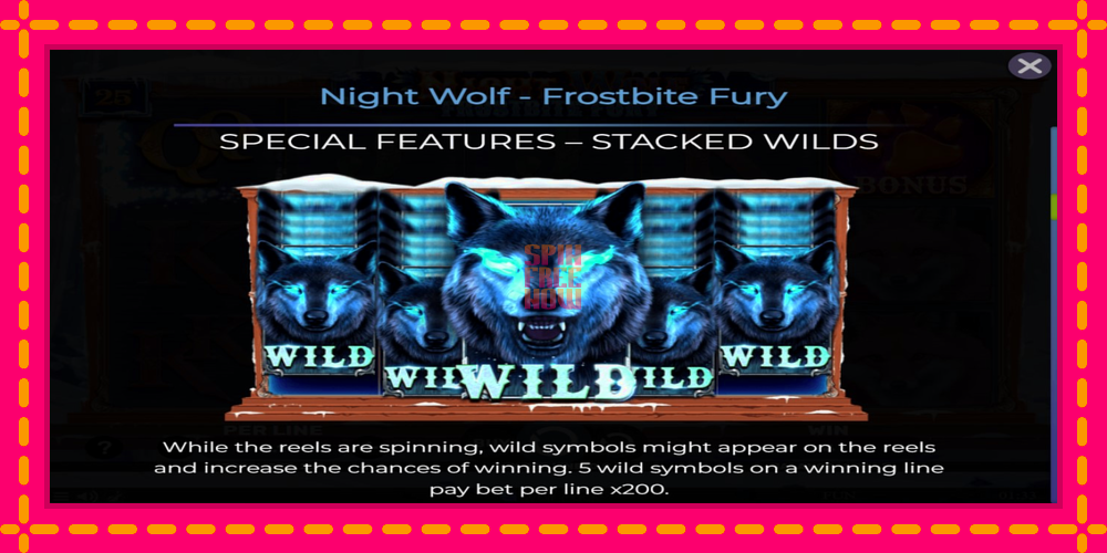 Night Wolf - Frostbite Fury hrací automat s pohodlnými bonusmi, predstaviť si 6