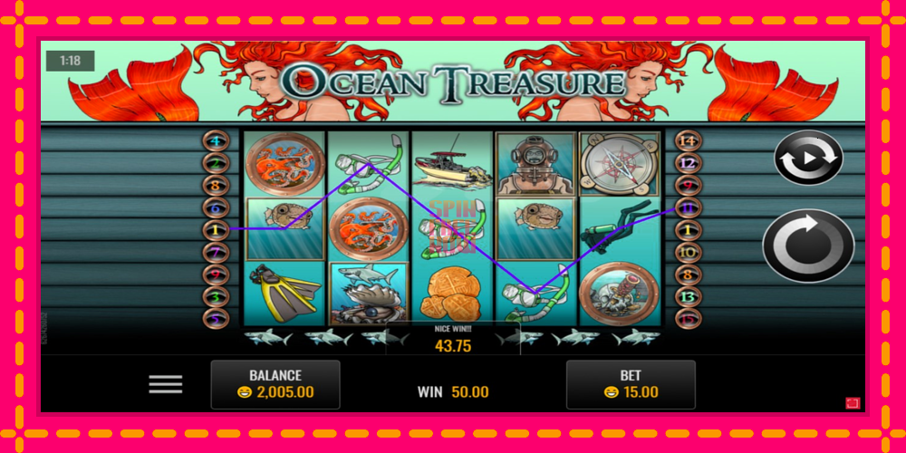 Ocean Treasure hrací automat s pohodlnými bonusmi, predstaviť si 2