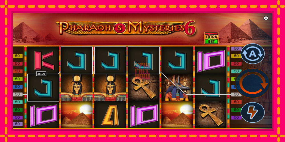 Pharaons Mysteries 6 hrací automat s pohodlnými bonusmi, predstaviť si 4