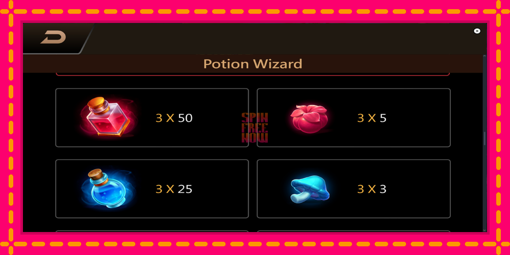 Potion Wizard hrací automat s pohodlnými bonusmi, predstaviť si 6