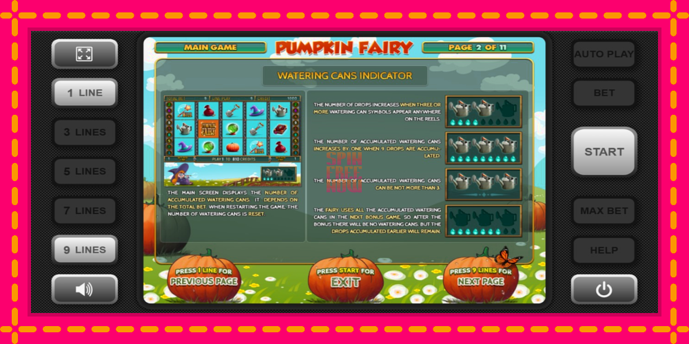 Pumpkin Fairy hrací automat s pohodlnými bonusmi, predstaviť si 5