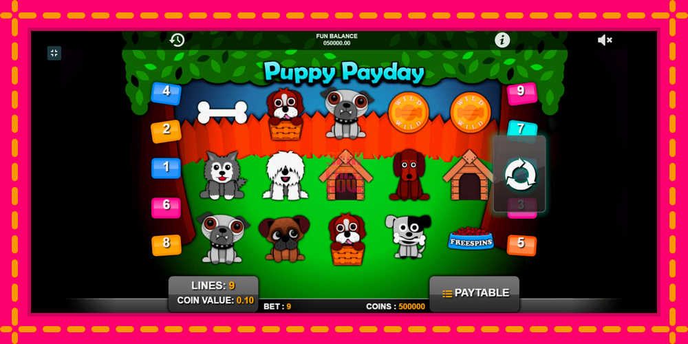 Puppy Payday hrací automat s pohodlnými bonusmi, predstaviť si 1