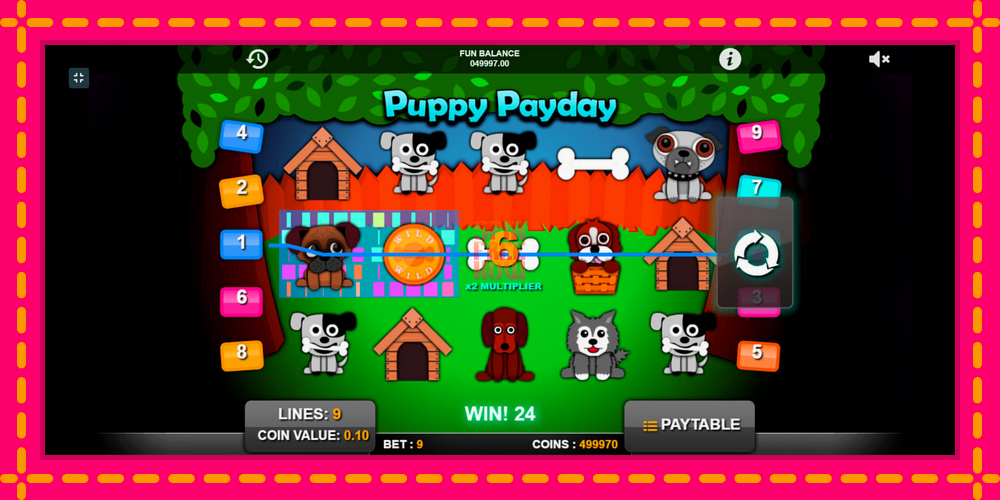 Puppy Payday hrací automat s pohodlnými bonusmi, predstaviť si 4