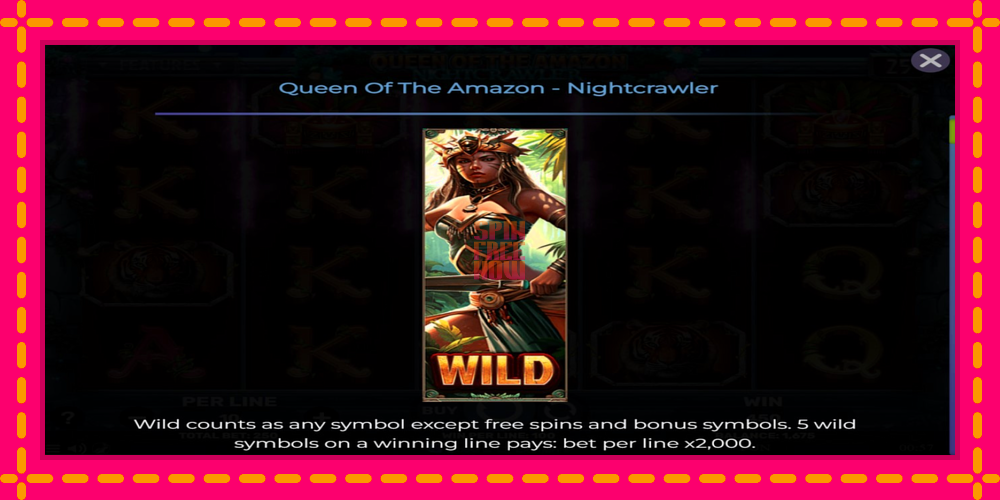 Queen of the Amazon - Nightcrawler hrací automat s pohodlnými bonusmi, predstaviť si 4