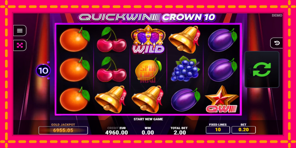 Quick Win Crown 10 hrací automat s pohodlnými bonusmi, predstaviť si 2