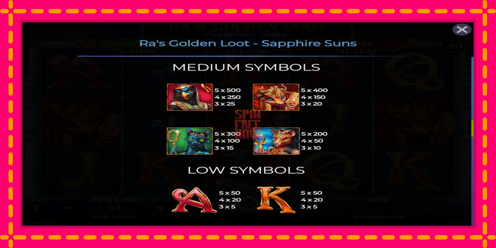 Ras Golden Loot - Sapphire Suns hrací automat s pohodlnými bonusmi, predstaviť si 5