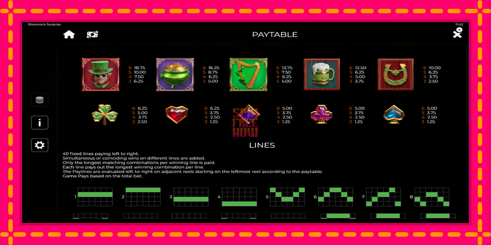 Shamrock Surprise hrací automat s pohodlnými bonusmi, predstaviť si 6