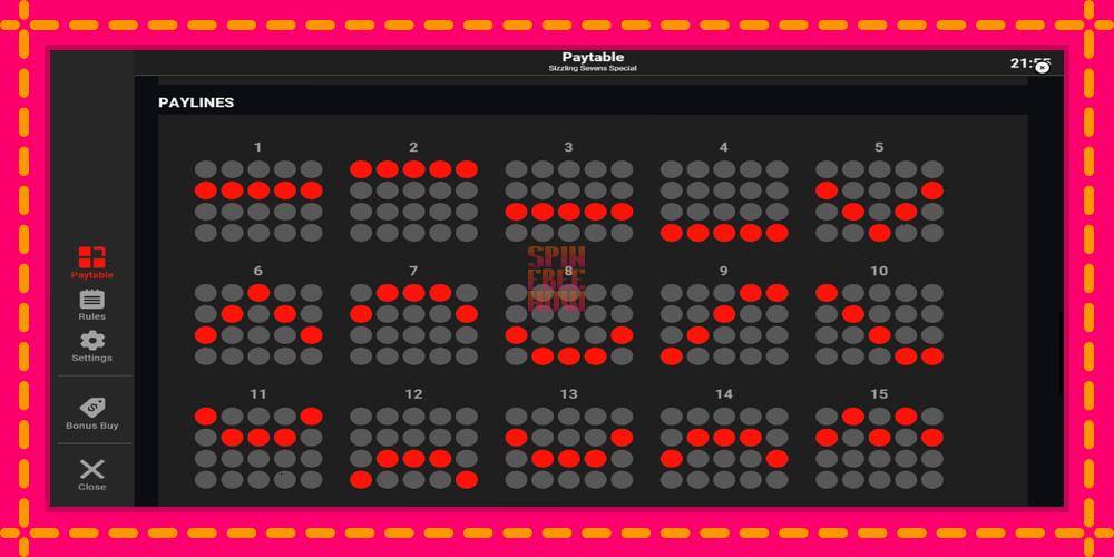 Sizzling Sevens Special hrací automat s pohodlnými bonusmi, predstaviť si 7